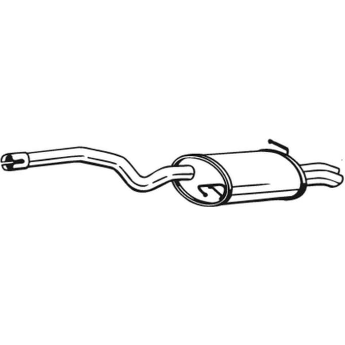 Geluiddemper achter BOSAL 105-221