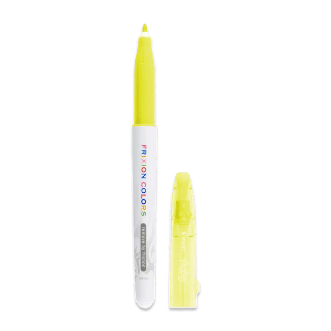 Pilot Frixion Colors - Uitgumbare gele stift