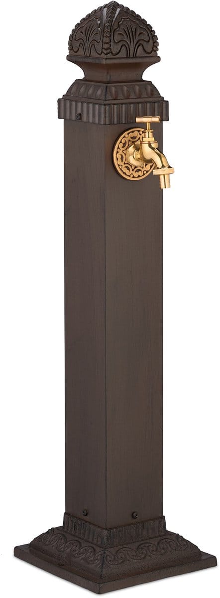 waterzuil met kraan - 81 cm - bruin