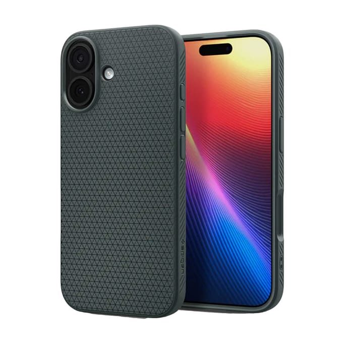 Spigen Liquid Air Hoesje Geschikt voor Apple iPhone 17 - Back Cover Flexibel TPU Groen