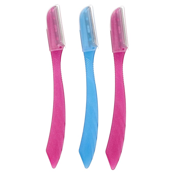Schick Hydro Silk Touch Up, diverse kleuren, 3 wegwerpscheermesjes white