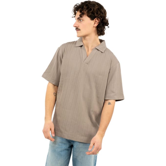 relaxed fit poloshirt met structuurpatroon model 'DALIBO'