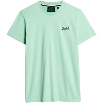 Superdry Organic Cotton Essential Logo T-Shirt Light Mint Green Marl