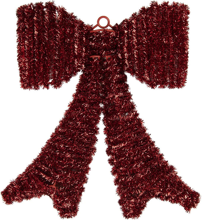Clayre & Eef Decoratie Strik 35x4x42 cm Rood Kunststof