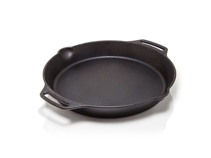 Petromax fp30h-t, skillet, 30 cm, pan met handgrepen, gietijzer, zwart
