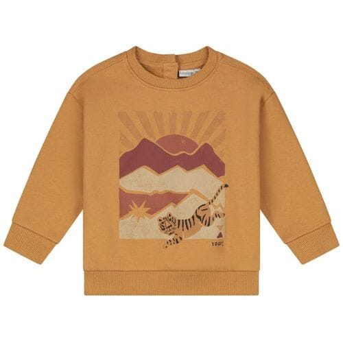 Prénatal baby sweater Dark Spice Yellow 68 heren