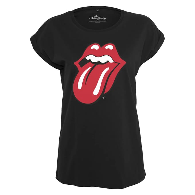 Merchcode The Rolling Stones - Rolling Stones Tongue Dames Tshirt - XL - Zwart