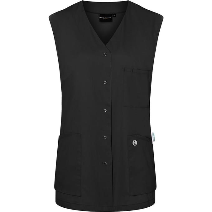 Karlowsky Dames/Dames Essential mouwloze werktuniek (Zwart)