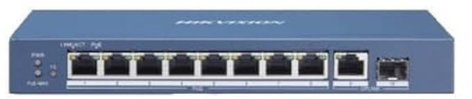 Switch 10 Poorten met 8 PoE en 1 SFP - Gigabit Hub