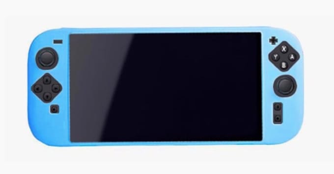 Silicone Bescherm/Grip Hoes Skin + Screenprotector geschikt voor Nintendo Switch 2 - Blauw