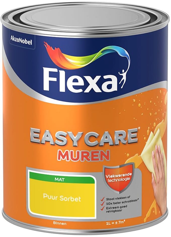 Flexa - Easycare Muren - Puur Sorbet - Mengverf - 1 L