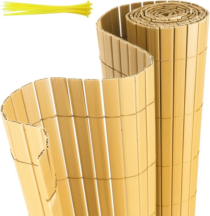 Inritsmat voor Balkon en Tuin met Versterkte W-Structuur - Inkijkbescherming