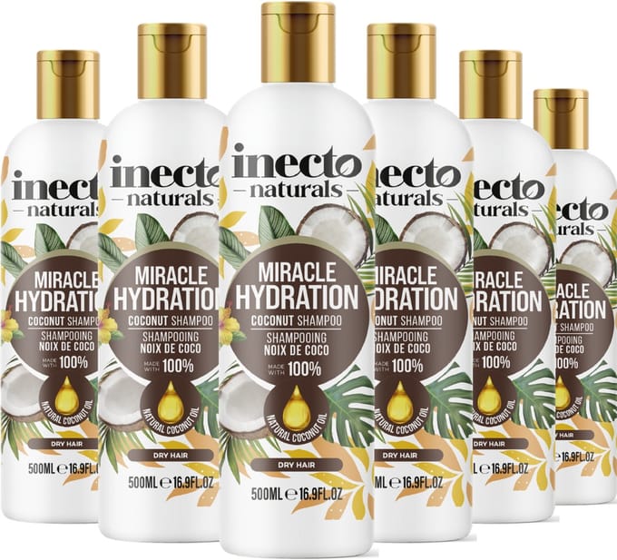 Inecto Naturals Coconut Shampoo - 6x500 ml