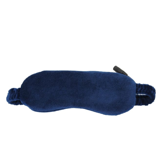 Elektrisch Verwarmd Oogmasker Warm Kompres Lichtdicht 3 Temperatuurstanden Afneembare Verwarmde Oogpad blue