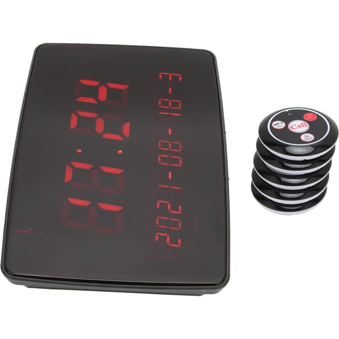 Système d'appel sans fil pour restaurant, téléavertisseur, diffusion vocale, hôte, 30 boutons d'appel pour bar EU Plug