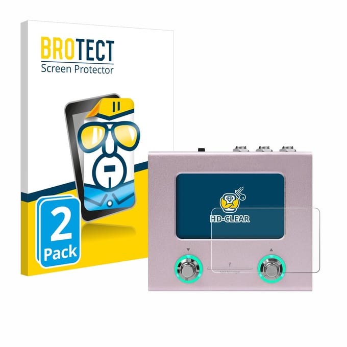 BROTECT - Screenprotector voor Hotone Ampero Mini - Folie Beschermfolie transparant 2 Stuks