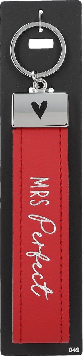 Depesche - Sleutelhanger "Do not forget me!" - motief 049 met de tekst "Mrs Perfect"