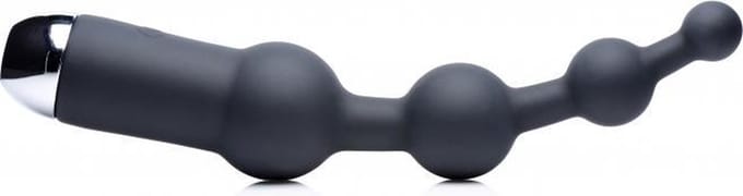 10x Silicone Anal Balls - Black