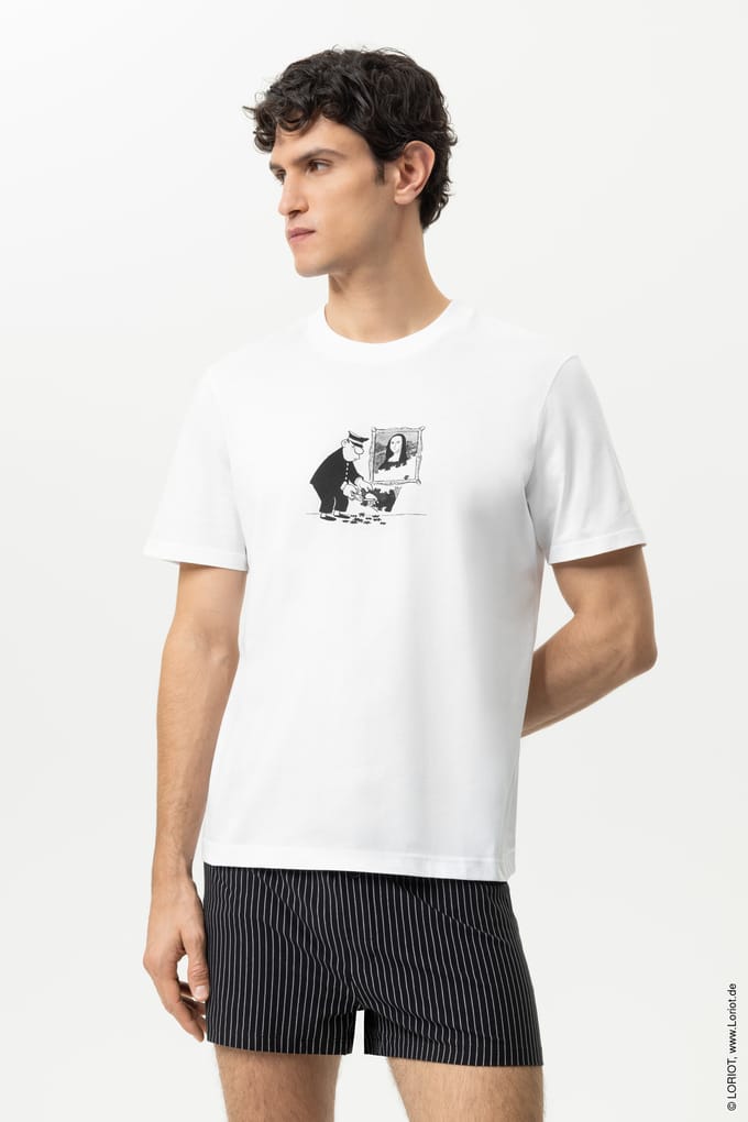 T-shirt Serie mey x LORIOT Wit
