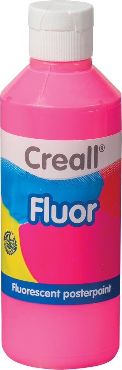 Plakkaatverf creall fluor roze 250ml | 6 stuks
