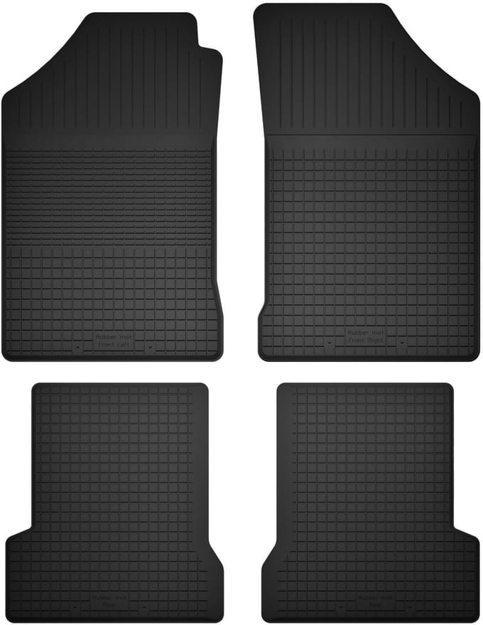 Wielganizator BasicProtect Serie - Rubber Automatten - Saab 900 II - Korytkowe - 4 Stuks