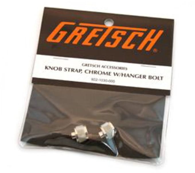 Gretsch gordelknopf incl. schroef Chrome, 2 st. - Gitaaronderdeel