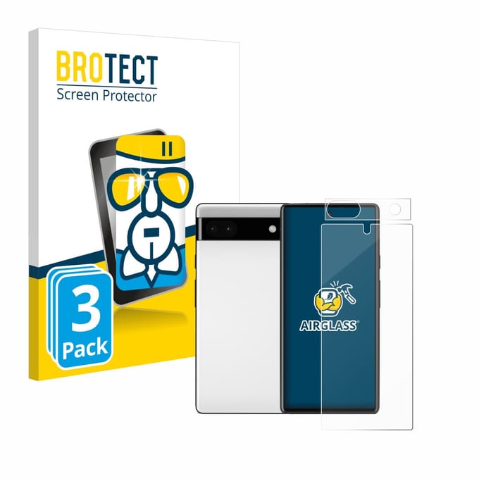 Screenprotector 3 Stuks voor Google Pixel 6a (Voor+Camera) Beschermglas transparant