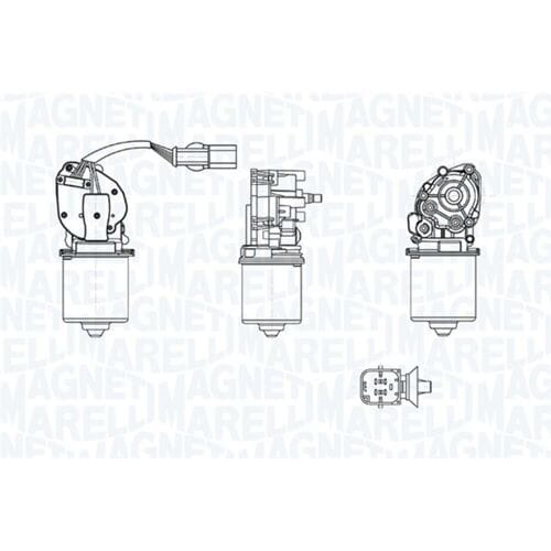Ruitenwissermotor Original MAGNETI MARELLI 064371501010