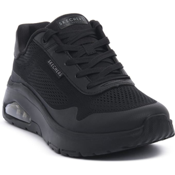 Skechers Uno Flex Spring On Air Sneakers Dames Meisjes 177794 BBK zwart