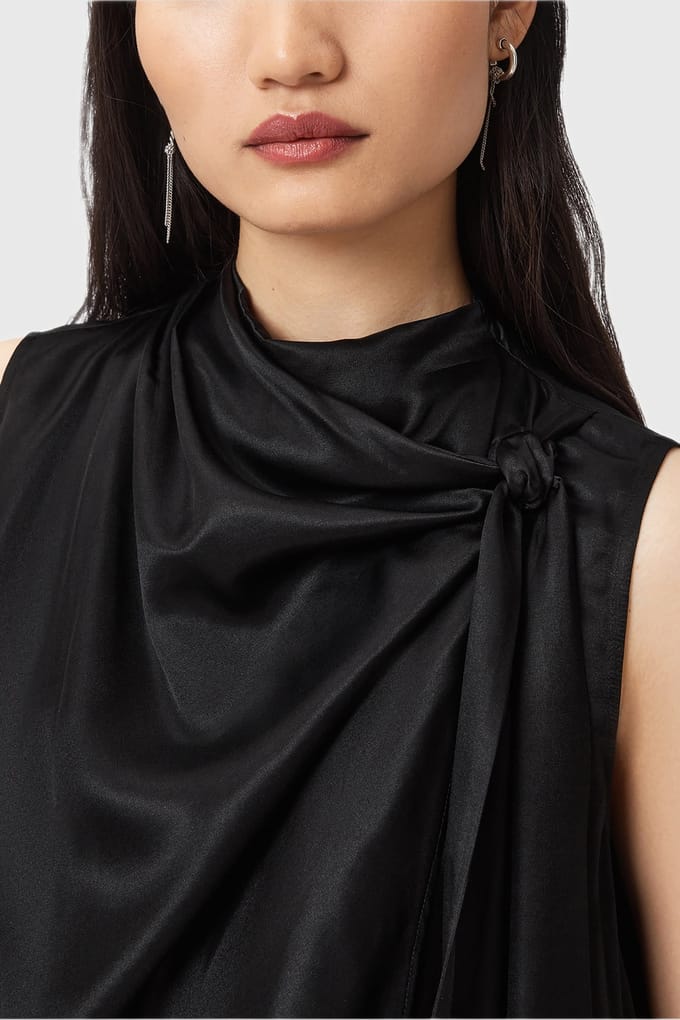 AllSaints Herela Top Black Taglia: 2 | Magliette intime Outlet | Donna | Nero