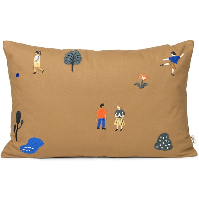 Ferm Living Park Kussen - bruin