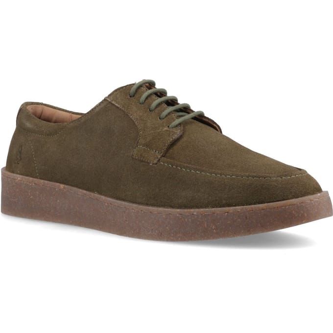 Hush Puppies Rafael Suède Heren Khaki Veterschoenen
