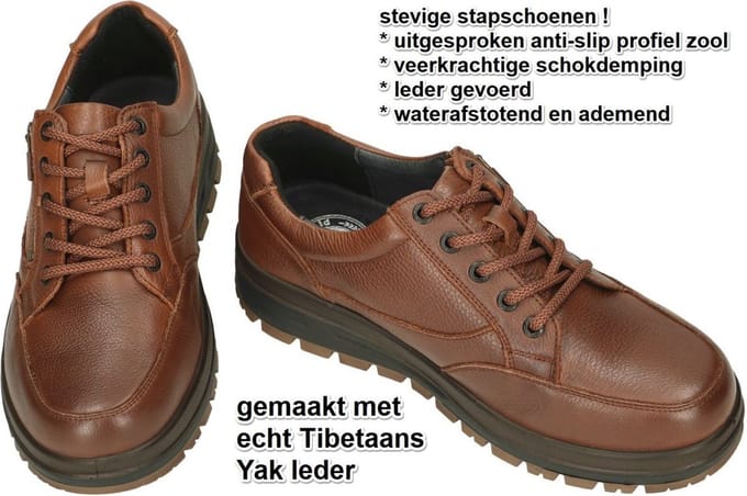 G-comfort -Heren - cognac/caramel - sneakers - maat 41