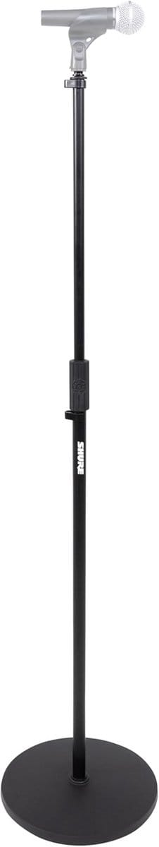 Ronde basis microfoonstandaard met hoogte verstelbare draaikoppeling en 12" basis