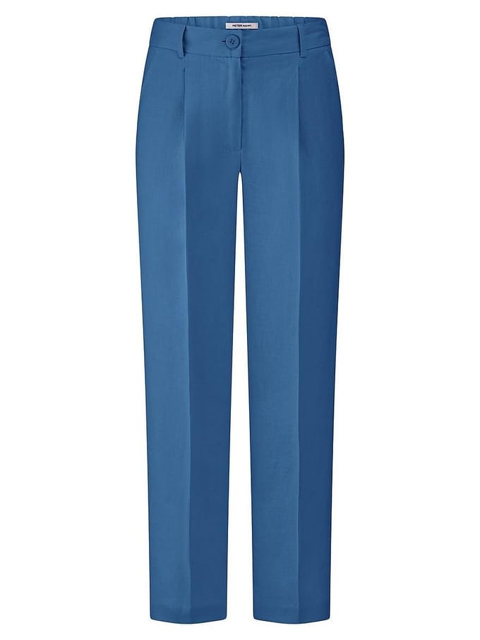 Enkellange broek Van Peter Hahn blauw