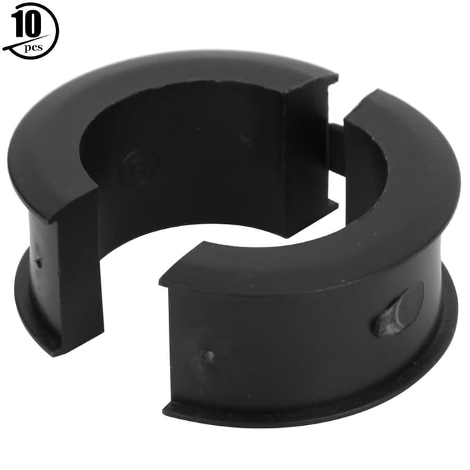 10 Pièces Accessoire de Guidon de Vélo pour 31,8 mm à 25,4 mm Support de Téléphone Porte-Bouteille Convertir Joint Type B black