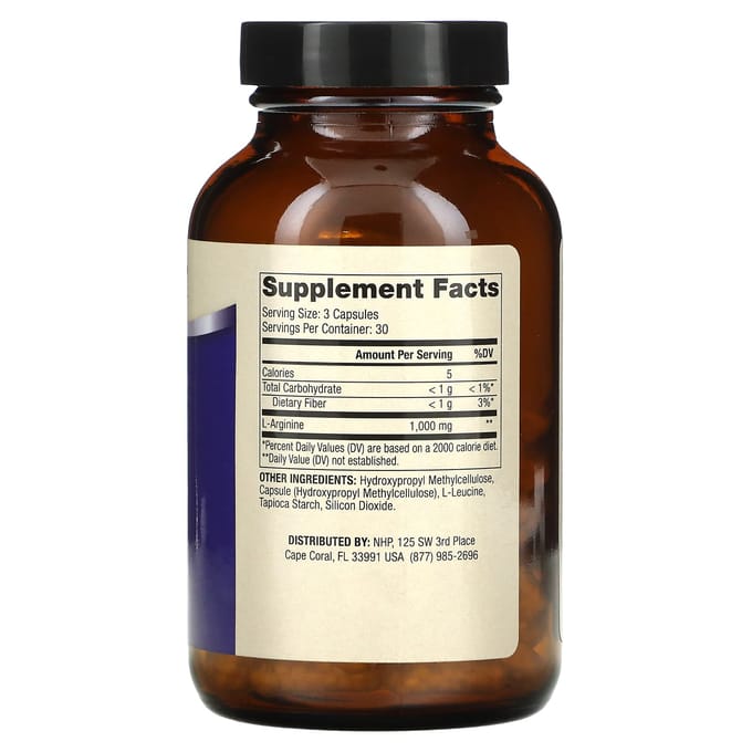 Dr. Mercola, L-Arginine Advanced, 1.000 mg, 90 capsules (333 mg per capsule)