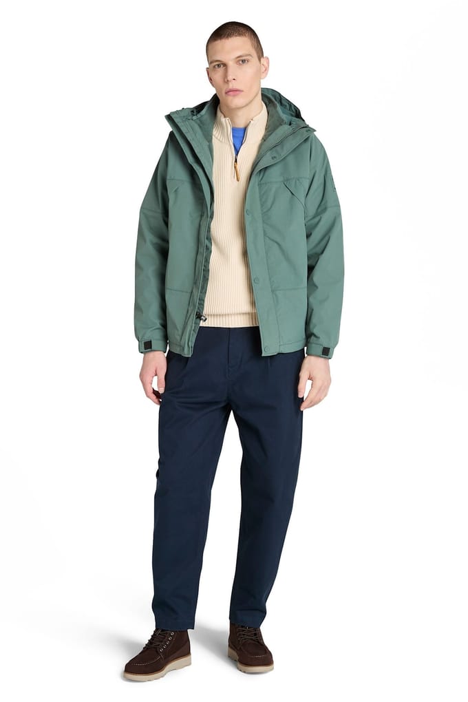 Timberland Waterproof 3in1 Jacket Medium Green Größe: S | Trench Coats Outlet | Herren | Grün