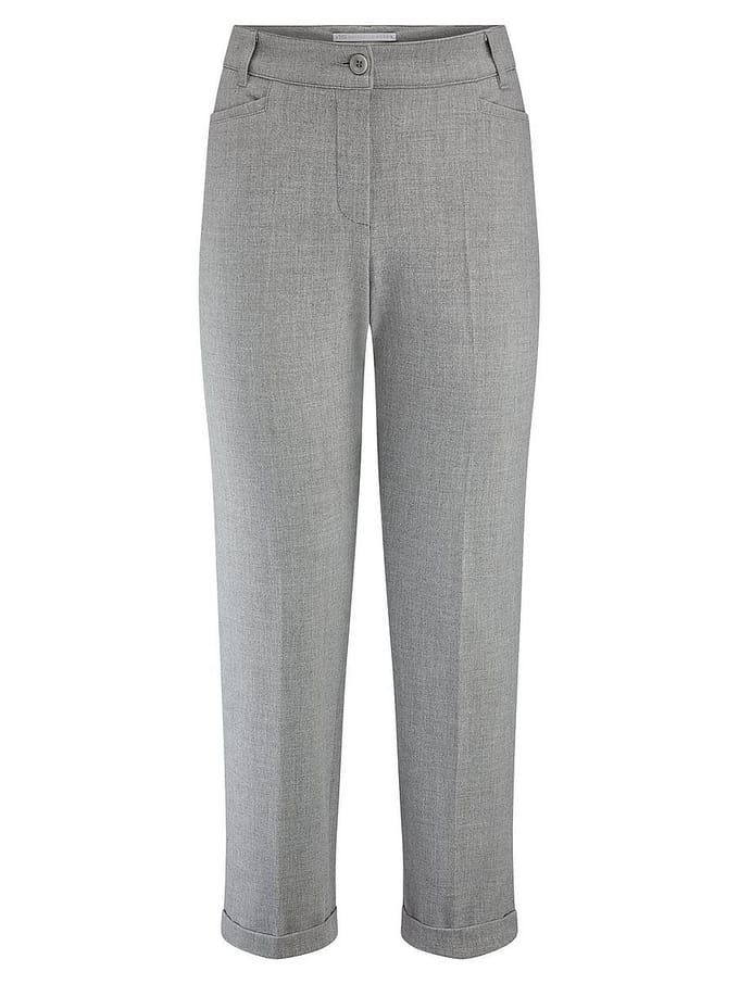 Enkellange Slim Fit-broek Van Raffaello Rossi grijs