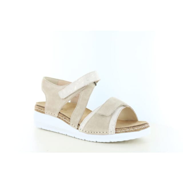 Durea Sandaal 7431 038 2100 Platin Licht Taupe Wijdte K