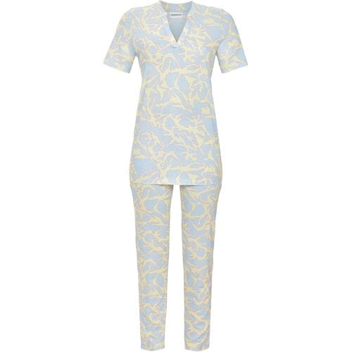 Ringella pyjama blauw aderpatroon - Blauw - Maat - 48