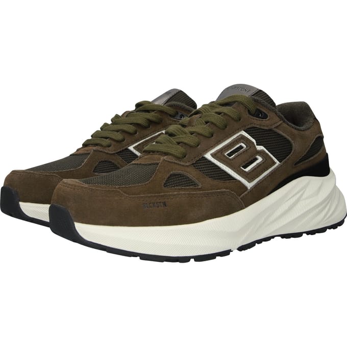 Blackstone FLINT MOSS - DG531 Crocodile - Runner Sneaker - Heren - Dark green - Maat: 45