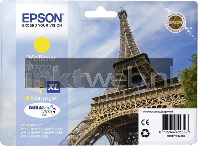 Epson T7024 inktcartridge geel hoge capaciteit (origineel)