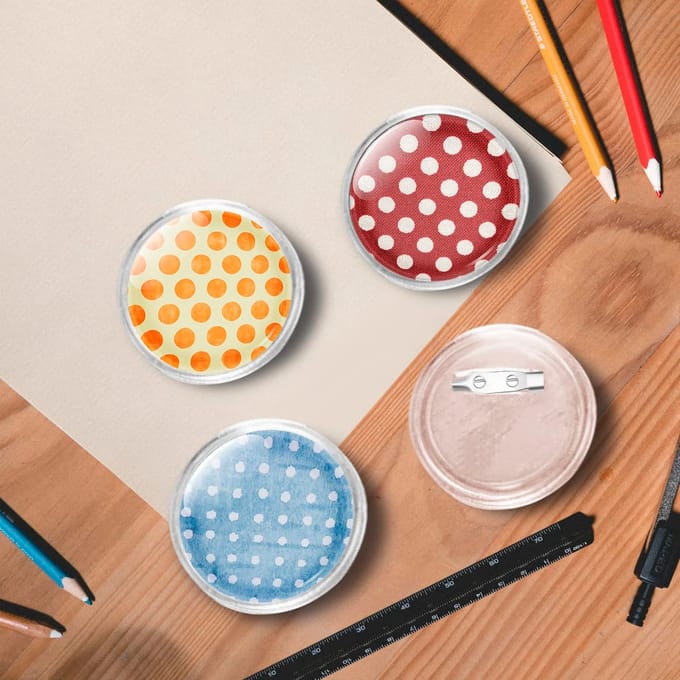 vidaXL - Buttons - met - spelden - 100 - st - 44 - mm - acryl