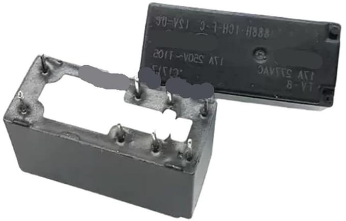 Elektromechanisch Relais - Schakelcomponent - Circuit Beheer - Normaal Gesloten Contact - 17 Ampère - Grijs