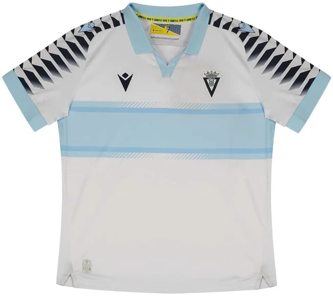 Macron Cádiz Cf 24/25 Weg Korte Mouw T-shirt Junior Wit 9-10 Years Jongen