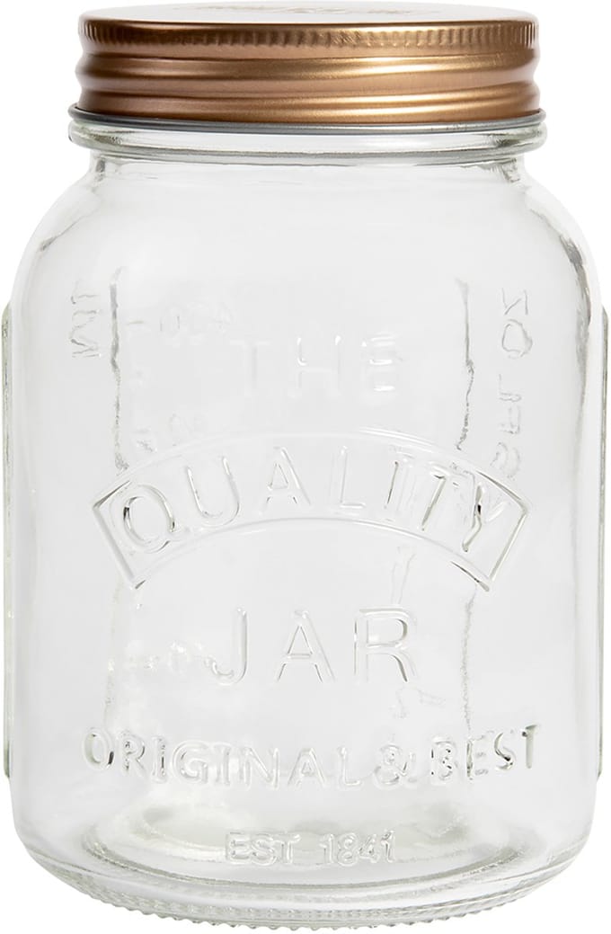 BrandNewCake Glazen Pot met Deksel (tbv Zuurdesem) 500ml