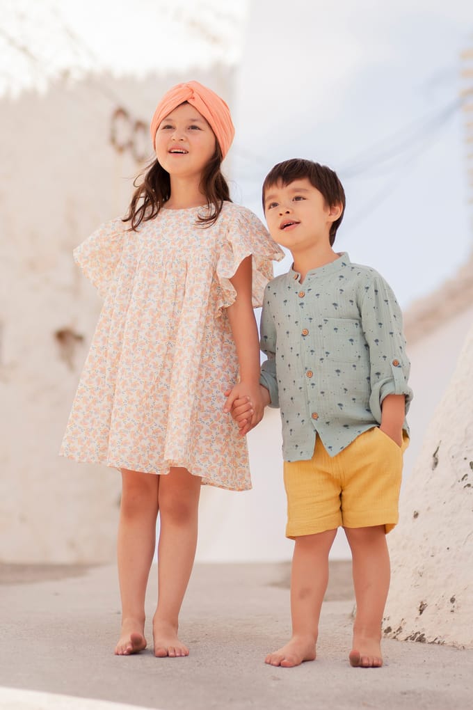 Louise Misha Shirt Amod Cloud Palms Taglia: 3M | Camicie Outlet | kids