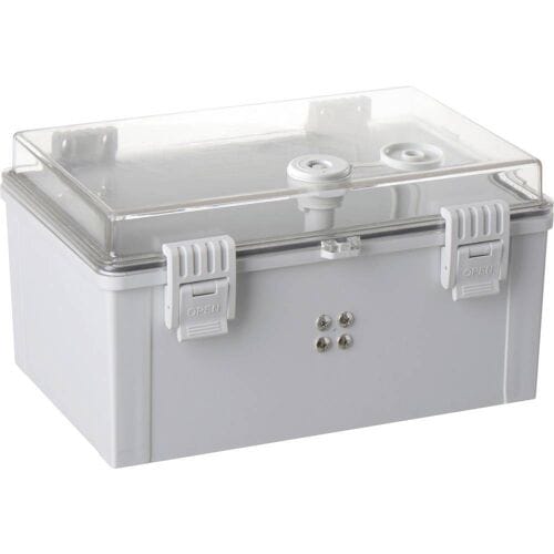 TRU COMPONENTS TC-PSC-20x30x16 Schakelkast 200 x 300 x 160 ABS, Polycarbonaat Lichtgrijs 1 stuk(s)