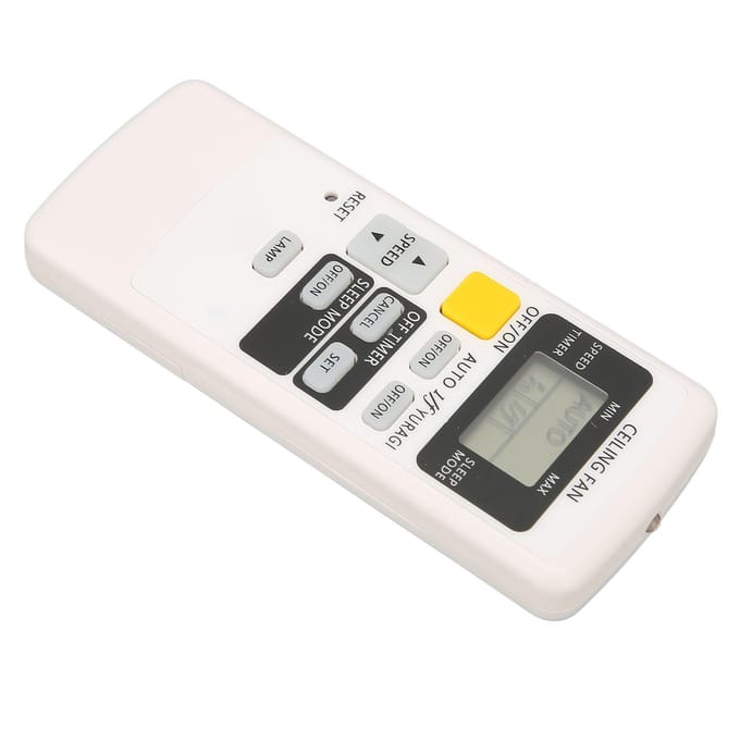 Ventilator Afstandsbediening Batterijgevoed Universele Plafondventilator Afstandsbediening Vervanging voor KDK Ventilator white
